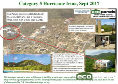 Graphic showing Hurrican Irma's Devastation