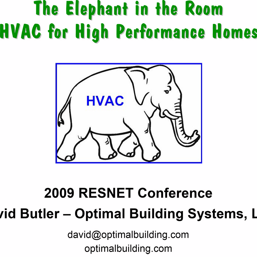 HVAC for High Performance Homes