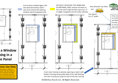 Enlarging a Window Opening within Single Panel