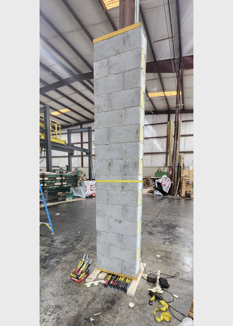 116 inch wall standing upright