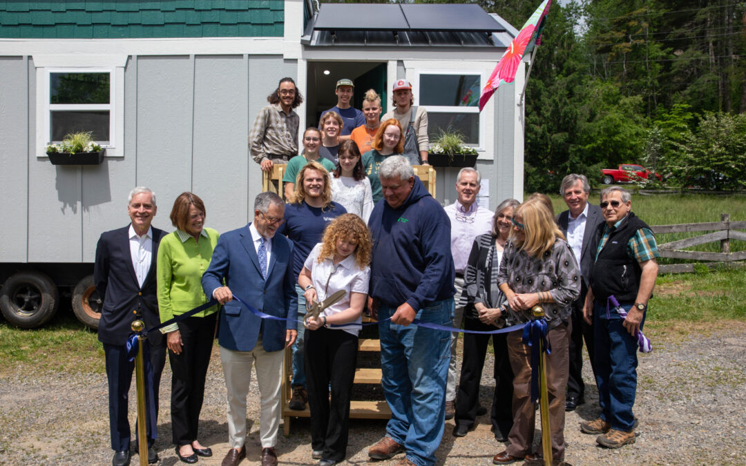 Warren Wilson College Students Complete Tiny Home for Storm-Displaced Family